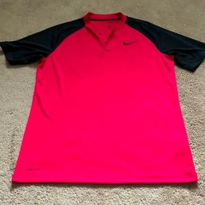 Nike blade collar dri fit golf shirt